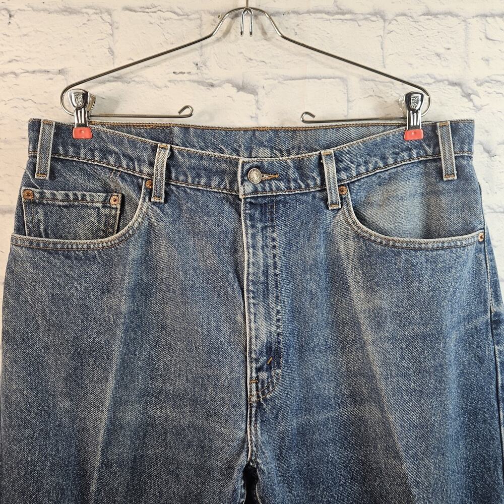 VTG Levis 505 Jeans Men 38x30 Denim Regular Fit Straight Leg Red Tab 90s - Picture 2 of 9
